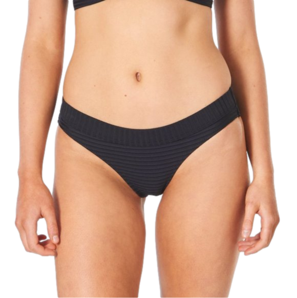 NWT! Rip Curl Premium Surf Full Bikini Bottom Black Small